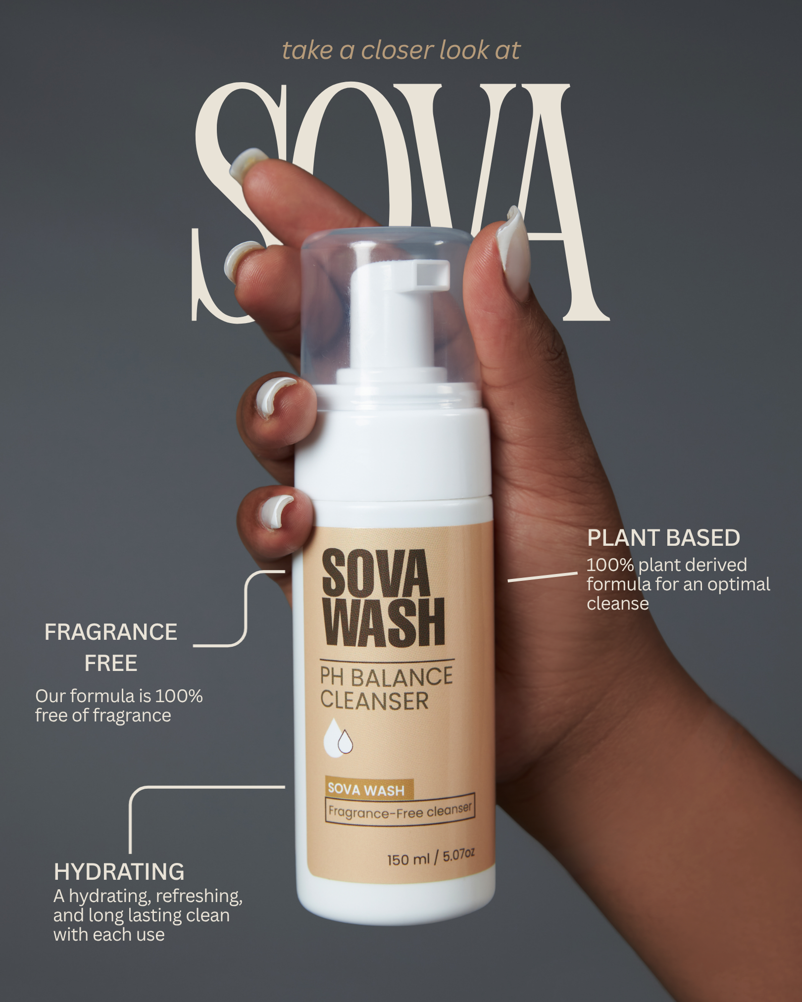 SOVA WASH™ pH-Balanced Feminine Cleanser
